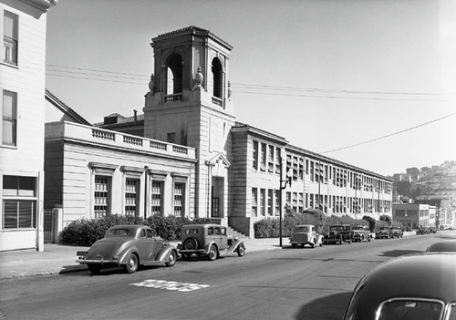 [Exterior of Sanchez elementary school]