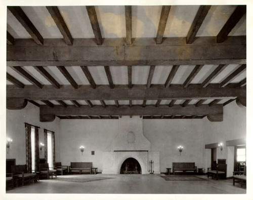 [Interior of the Officers' Club at the Presidio of San Francisco]