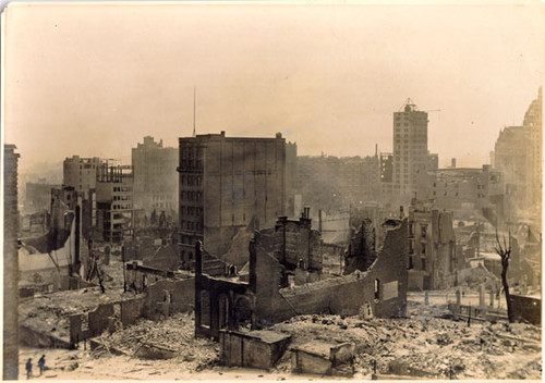 [Ruins in downtown San Francisco]