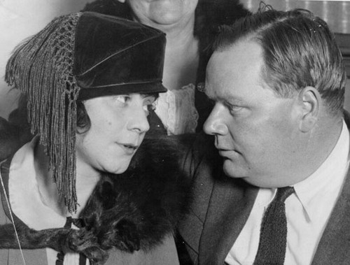 [Fatty Arbuckle with wife Minta Durfee]