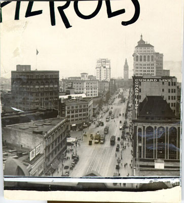 [Market Street with Ferry Building in the background]