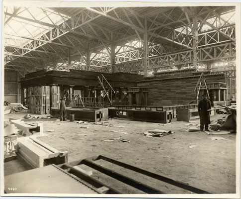 [Construction of Washington State Building at the Panama-Pacific International Exposition]