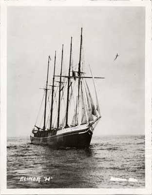 [Five masted schooner "Elinor H"]