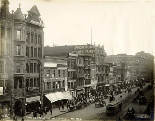 [South side of Market Street between 3rd and 4th streets]