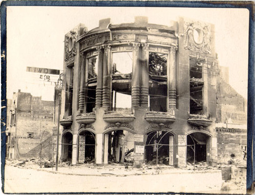 [Ruins of the Tivoli Opera House on the southwest corner of Eddy and Mason streets]