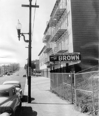 [Campaign billboard for Edmund G. Brown's run for governor of California]