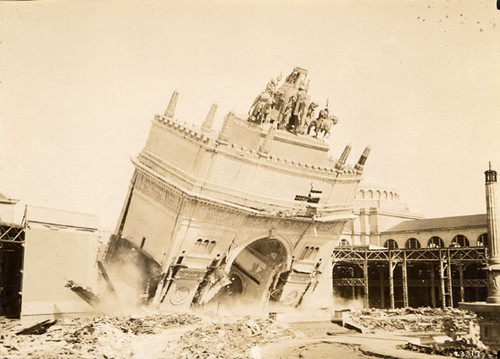 [Demolition of Arch of the Rising Sun]