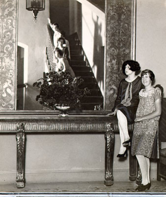 [Women posing at the Women's Building]