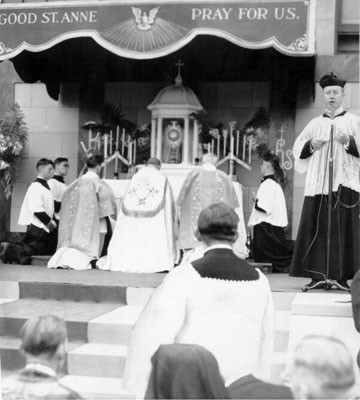 [Novena ceremony at St. Anne's Church]