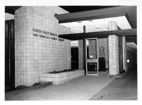 [Entrance to Eureka Valley Branch Library]