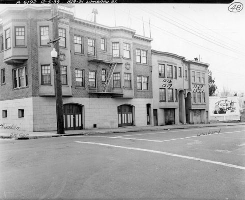 [Southwest corner of Lombard and Franklin streets]