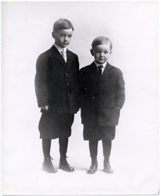 [Edmund G. "Pat" Brown (left) and his brother Harold]