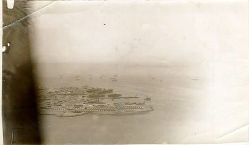 [Aerial view of Hunters Point Naval Shipyard]