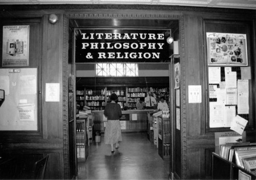 [Entrance to the Literature, Philosophy & Religion department at the Main Library]