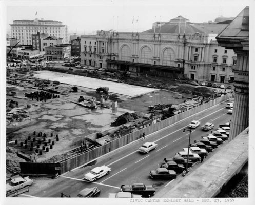 [Civic Center Exhibit Hall construction--Dec. 23, 1957]