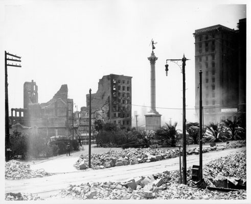 [Union Square Park after the earthquake and fire of April, 1906]