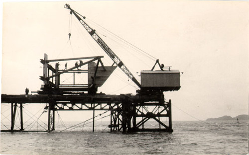 [Pier used during construction of the Golden Gate Bridge]