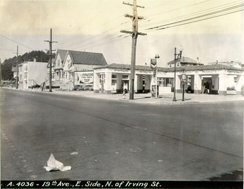 [East side of 19th Avenue, north of Irving Street]