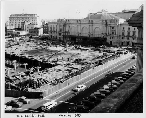 [Construction at the Civic Center Exhibit Hall - Oct. 16, 1957]