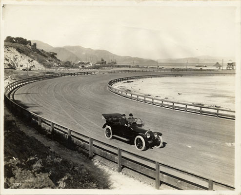 [Part of course for the Vanderbilt Cup Race at the Panama-Pacific International Exposition]