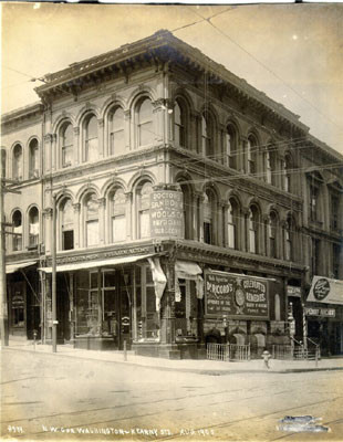 [Northwest corner of Washington and Kearny streets]