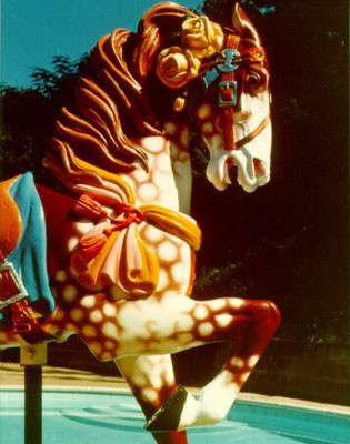 [Merry-go-round horse from carousel at Children's Playground in Golden Gate Park]