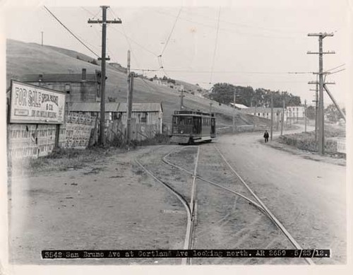 3542 San Bruno Ave at Cortland Ave looking north