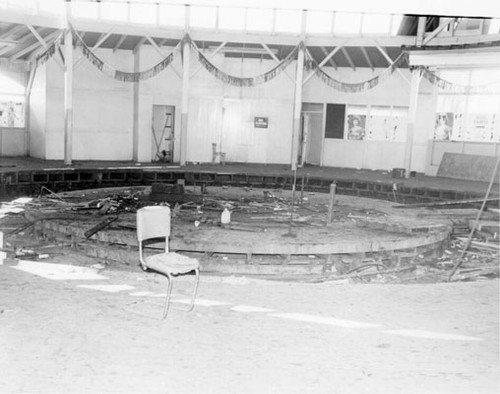 [Demolition of Playland at the Beach - Merry Go Round]