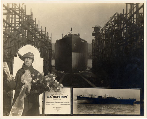 [Launching of S.S. "Heffron"]