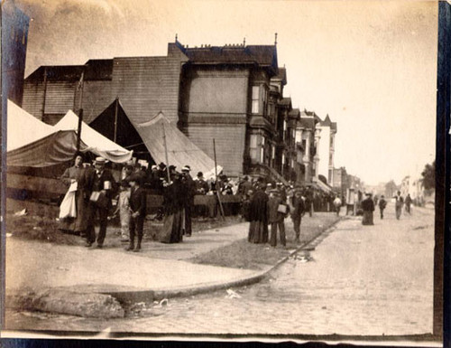 [Refugee Camp at Green and Gough Streets]