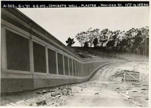 [Concrete wall near Noriega Street between 12th and 14th avenues]