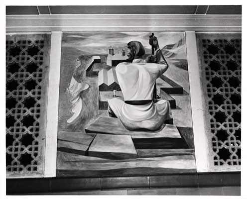 [Mural representing San Francisco early years by artist Anton Refregier at the Rincon Annex Post Office]