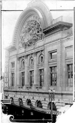 [Orpheum Theatre on O'Farrell Street]