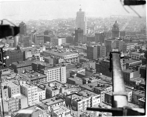 [View of San Francisco skyline, looking south-east]