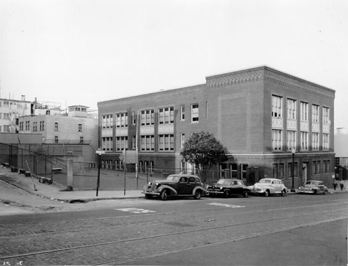 [Exterior of Washington Irving School]