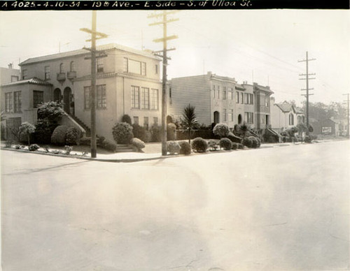 [East side of 19th Avenue, south of Ulloa Street]