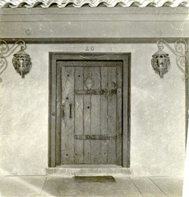 [Entrance to the Officers' Club at the Presidio of San Francisco]