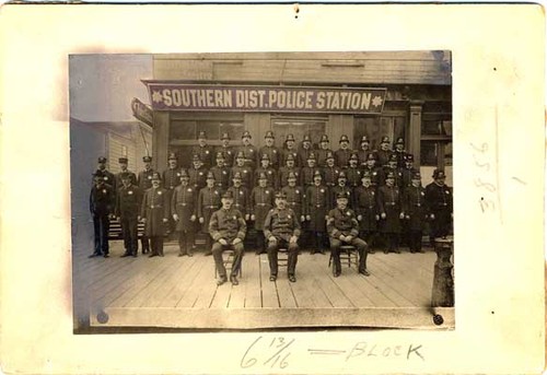 [Group photo of Police Officers at Southern Police Station]