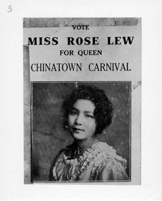 [Rose Lew, candidate for the first Miss Chinatown]