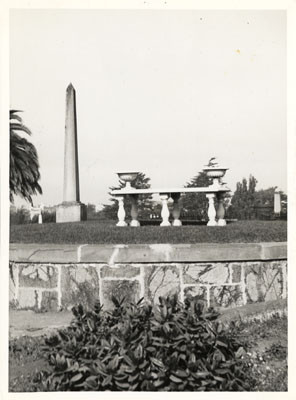 [Colonel E. D. Baker memorial at Laurel Hill Cemetery]