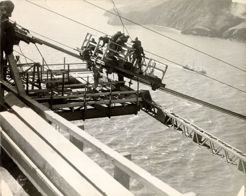 [Construction of the Golden Gate Bridge]