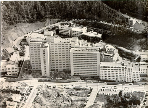 [Aerial view of the University of California Medical Center]