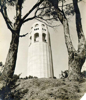 [Coit Tower on Telegraph Hill]