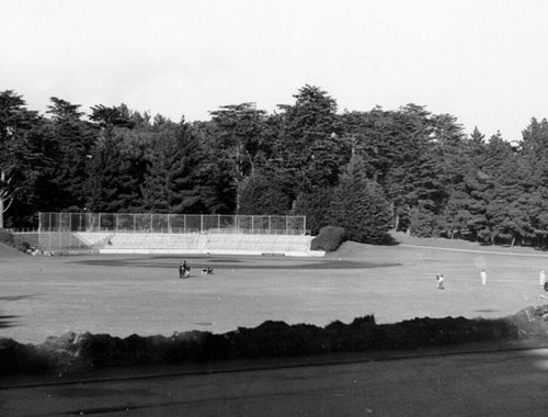 [Baseball field at "Big Rec" in Golden Gate Park]