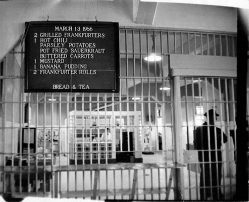 [Menu at Alcatraz Island prison dining hall]