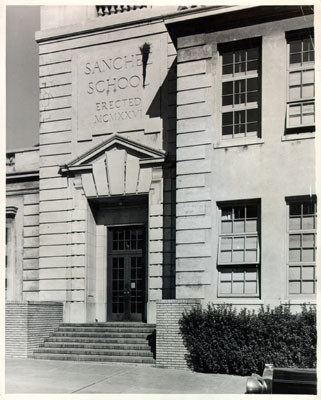 [Exterior of Sanchez School]