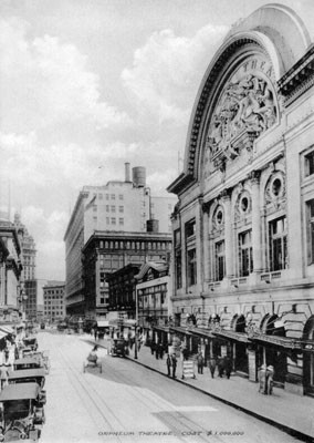 [Orpheum Theatre on O'Farrell Street]