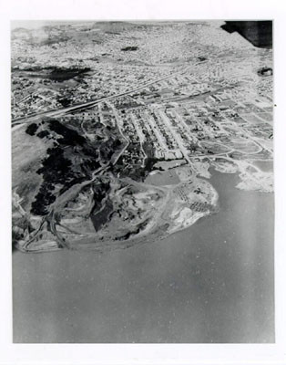 [Aerial view of Hunters Point]