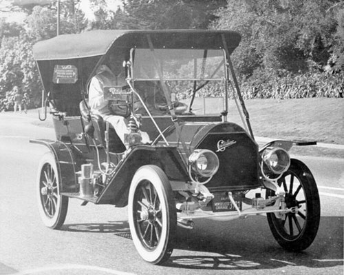 [Antique car at the Golden Gate Park Centennial Parade]