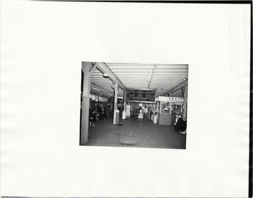 [Interior of Greyhound bus station on 7th Street]